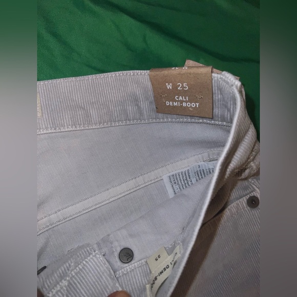 NWT Madewell Cali Denim- Boot Women's Light Gray. Corduroy Jeans size 25 - Picture 6 of 12
